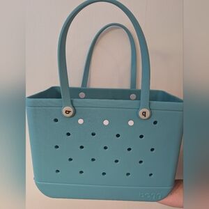 BOGG BAG Blue Tote with Perforated Design